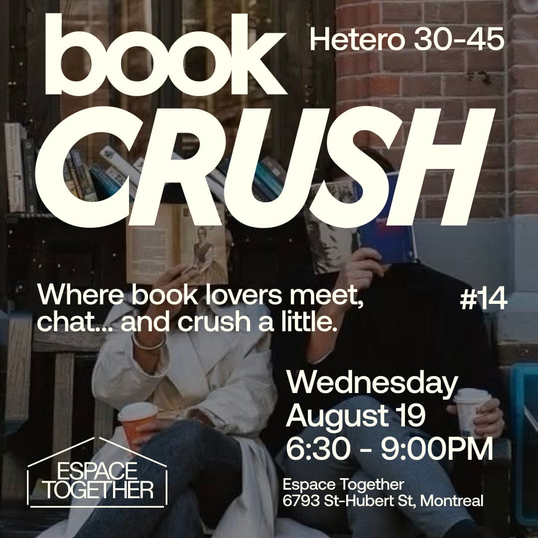 Book Crush - Dating 14 (Hétéro 30-45) 📚