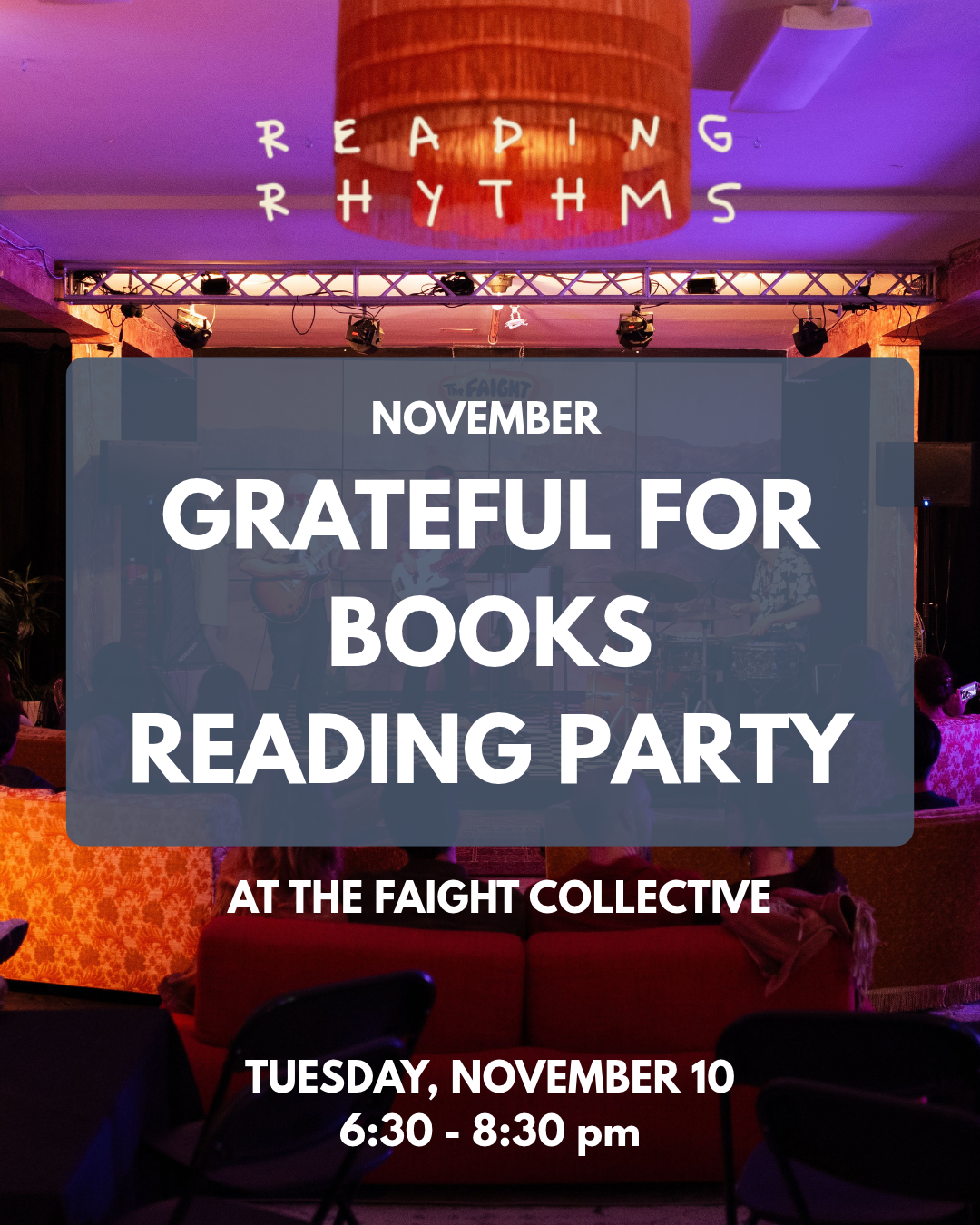 Grateful for Books | A Reading Rhythms Reading Party 