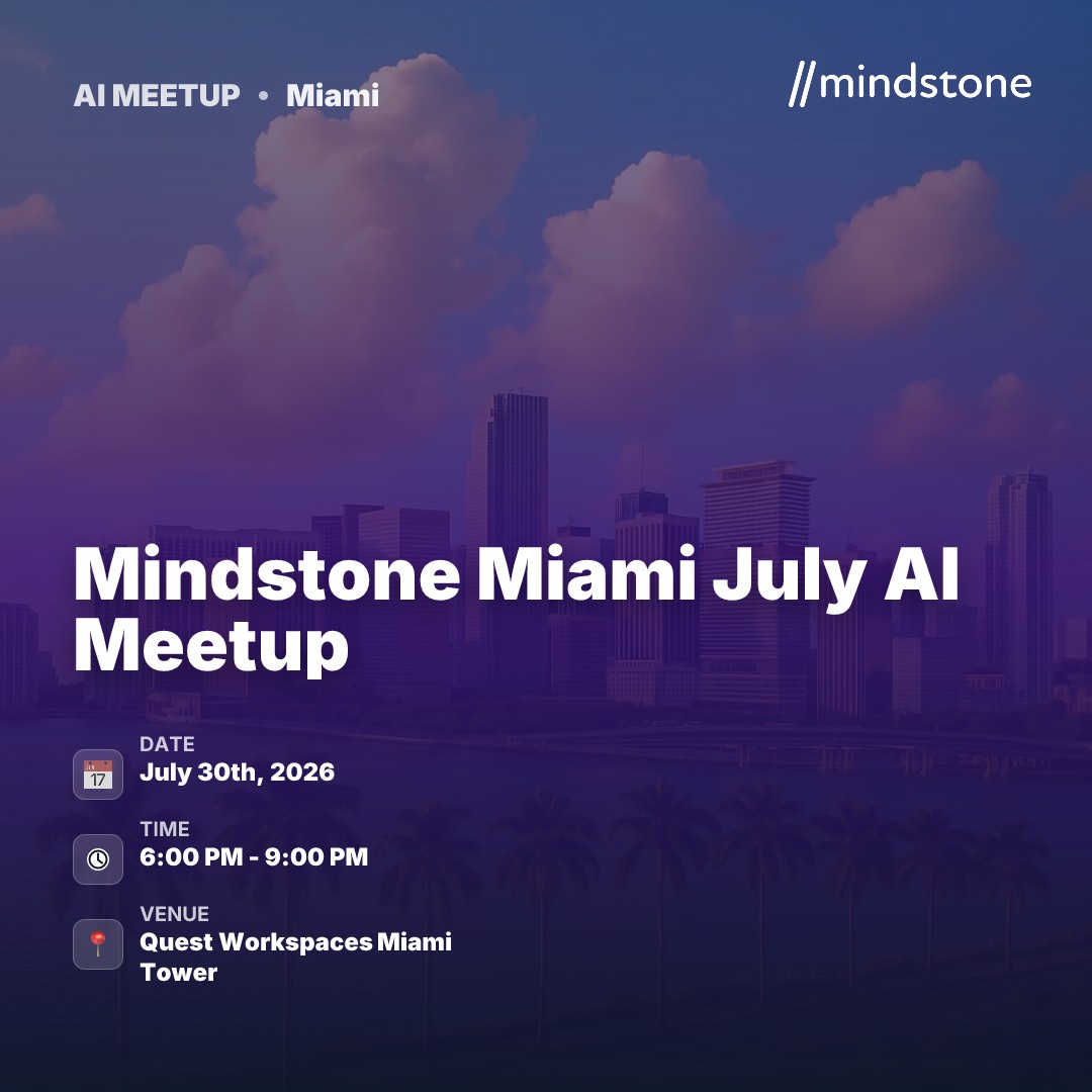 Rencontre AI de Mindstone Miami en Juillet