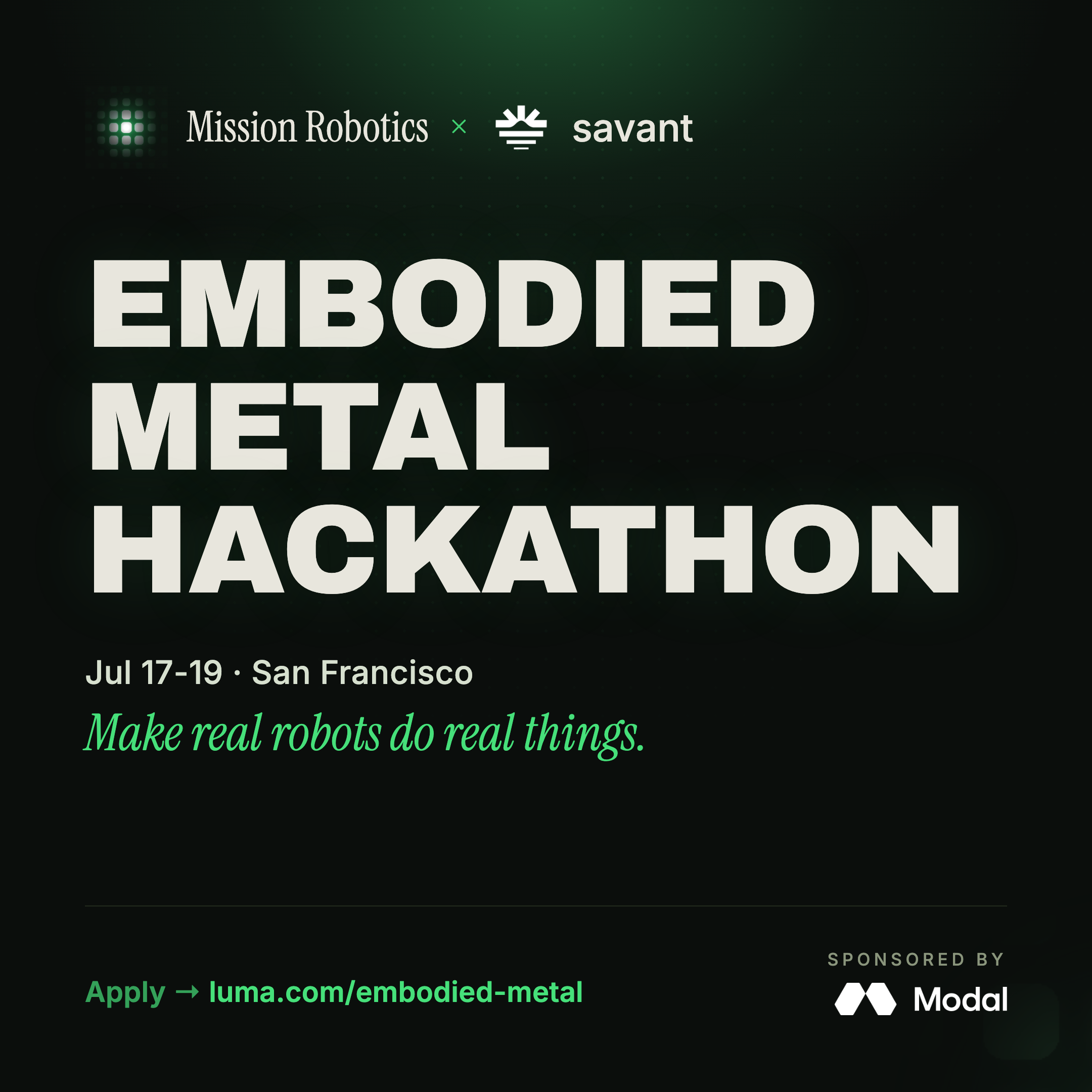 Embodied Metal Hackathon