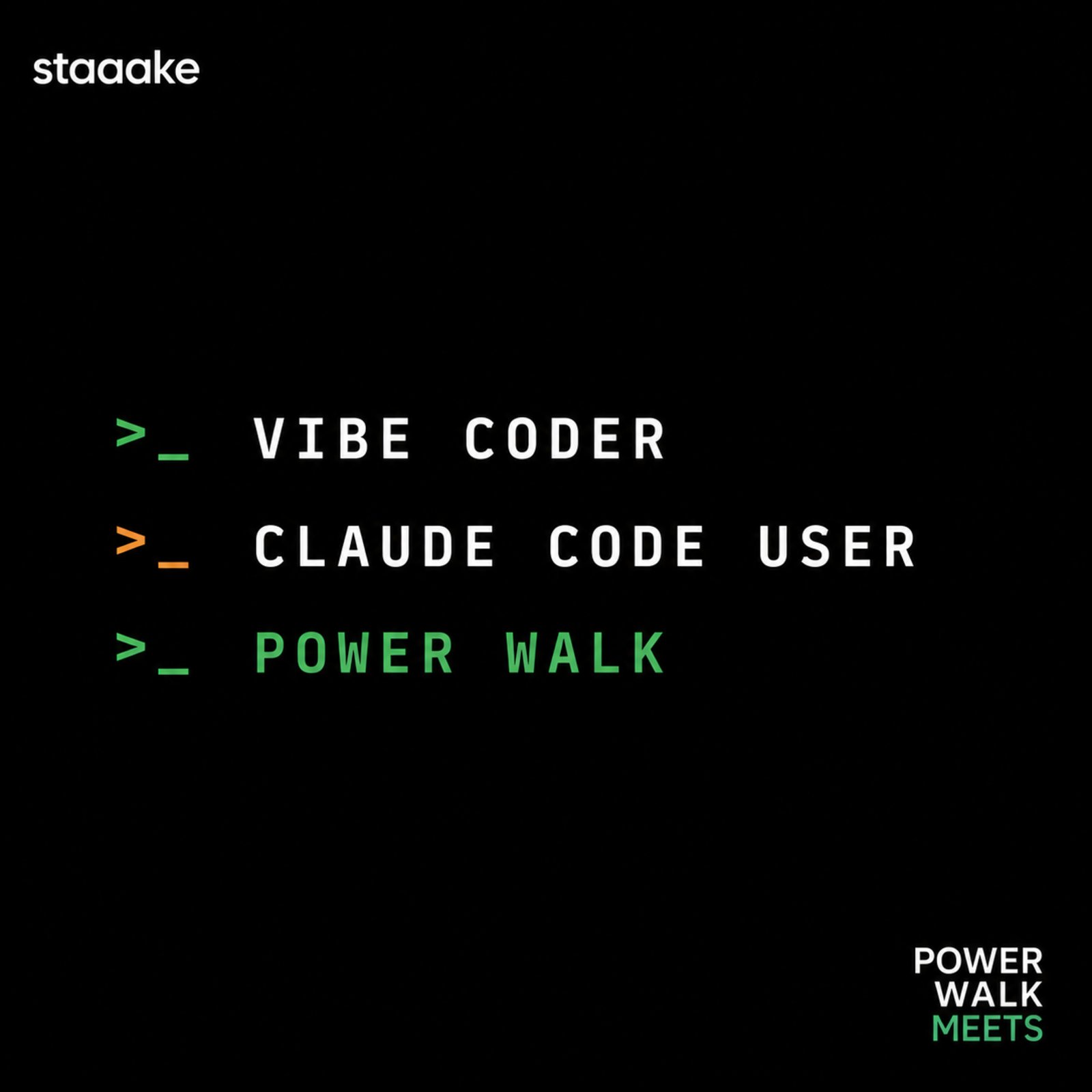 Cover art for #Claude Code users / Vibe coders — Power Walk — 655 W 34th St.