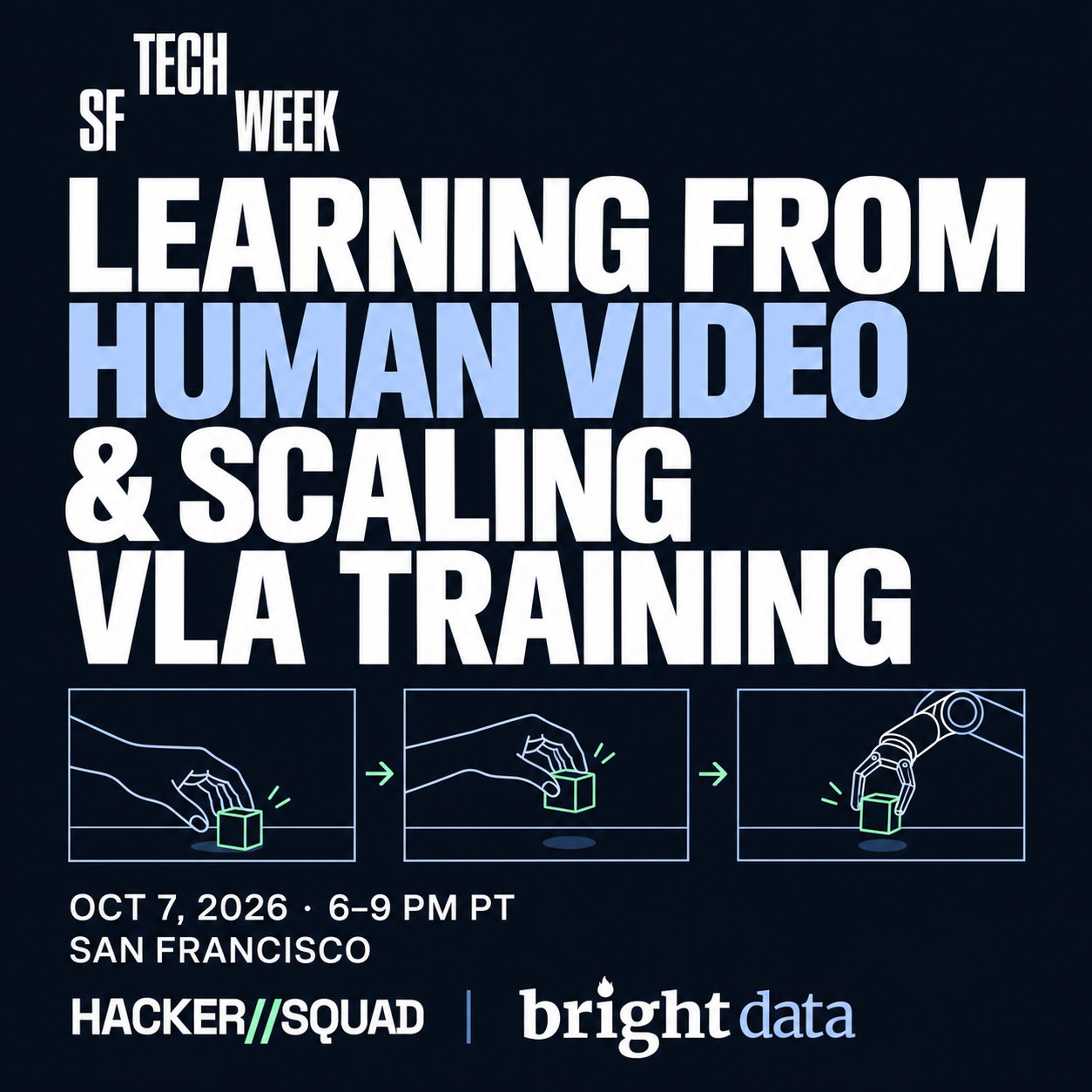 Learning From Human Video & Scaling VLA Training #SFTechWeek