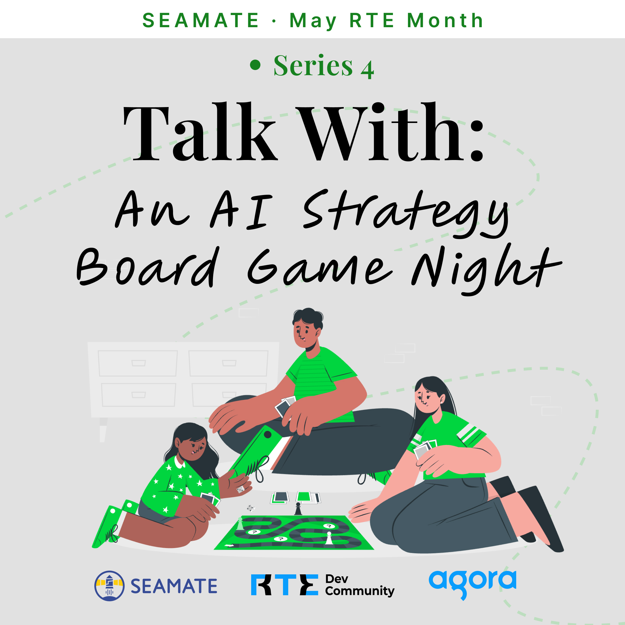 Cover art for #[Seamate x RTE] Talk With: An AI Strategy Board Game Night — 883 N Shoreline Blvd