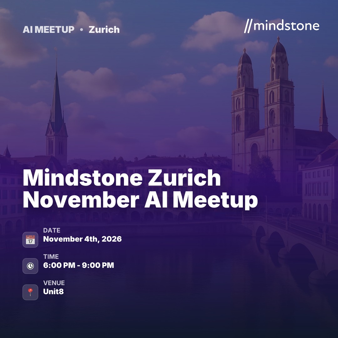 Mindstone Zurich November AI Meetup