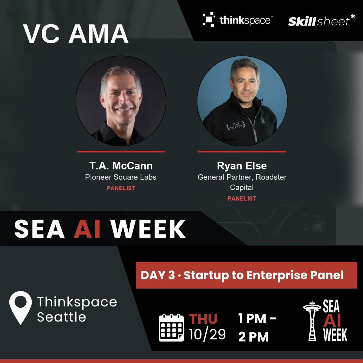 [AI Week] Startup to Enterprise Day Panel: VC AMA with T.A. McCann & Ryan Else
