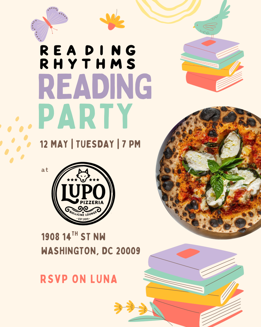 Reading Rhythms Washington DC: May 12th