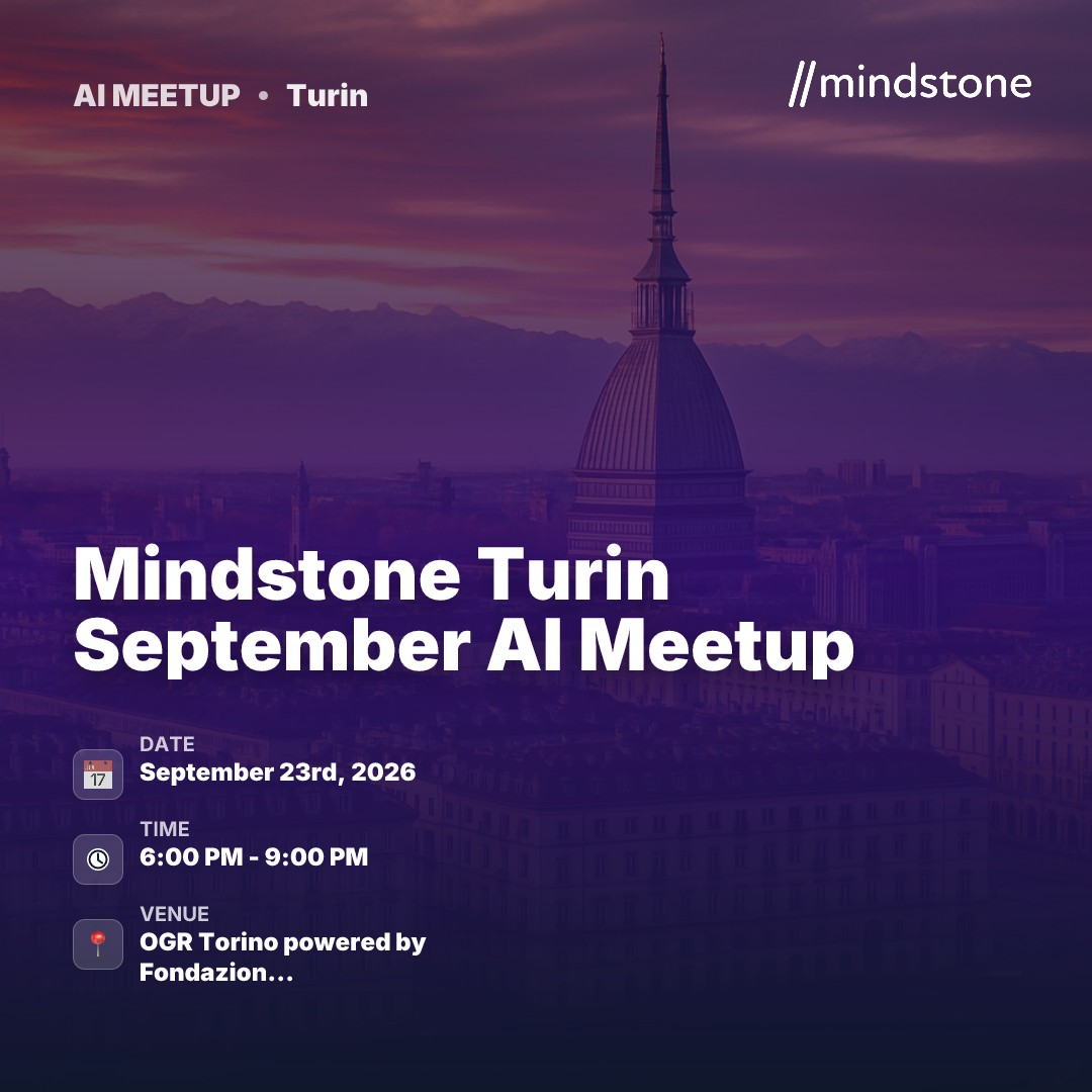 Rencontre AI en septembre à Turin de Mindstone