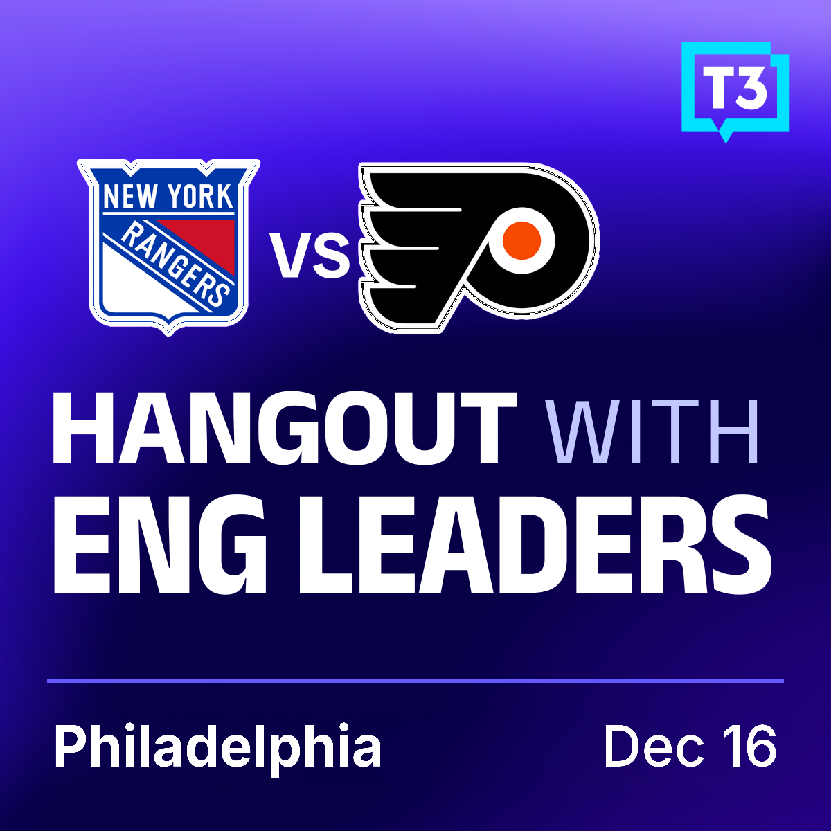 Tech Leader Premium Series - Philadelphia (New York Rangers @ Philadelphia Flyers)