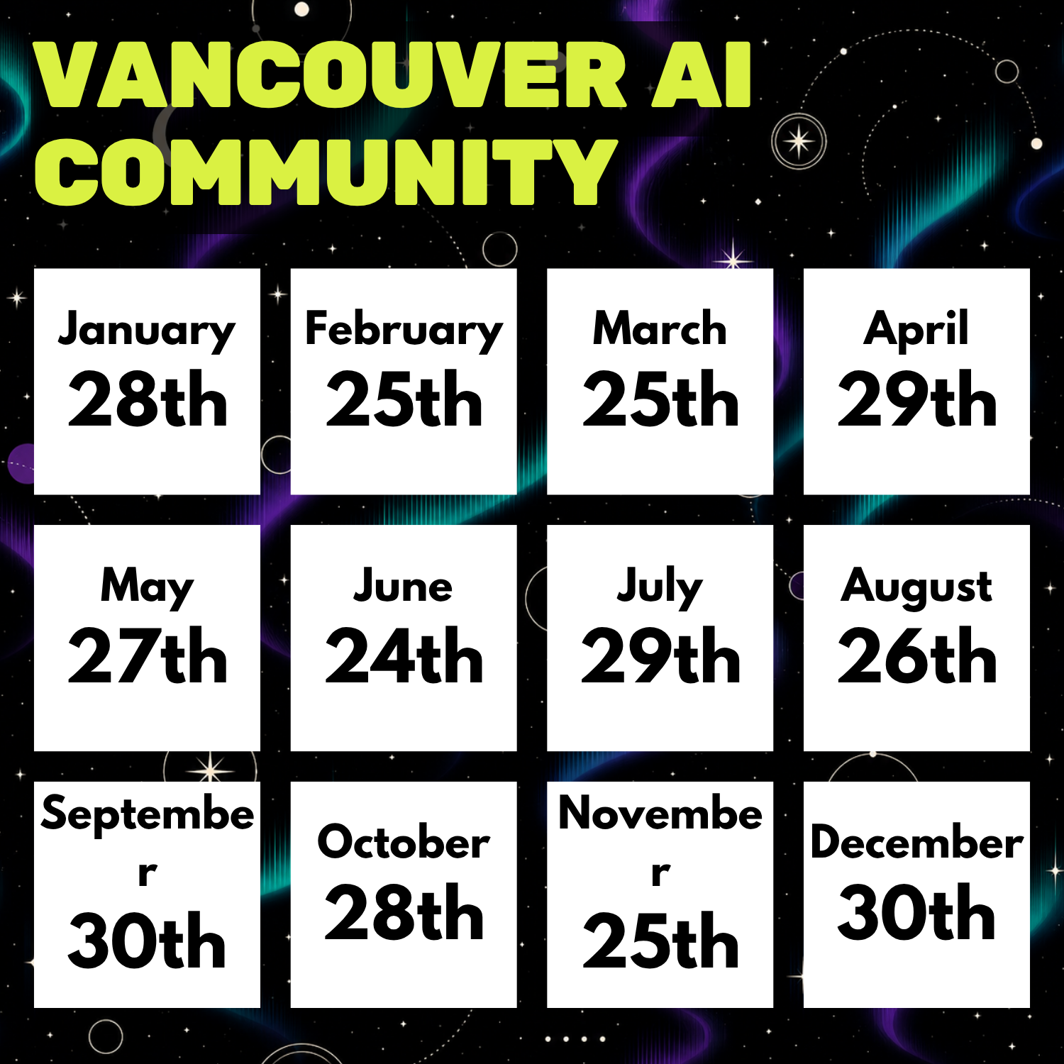 Vancouver AI Meetup #30: June 24 at the Space Centre
