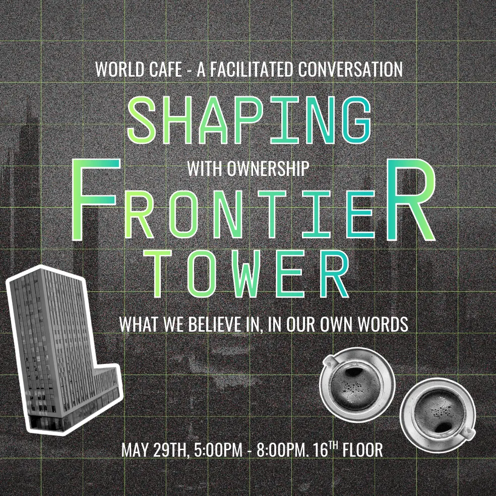 Shape the Frontier World Cafe - with special guest Christian Nagel - Members Only