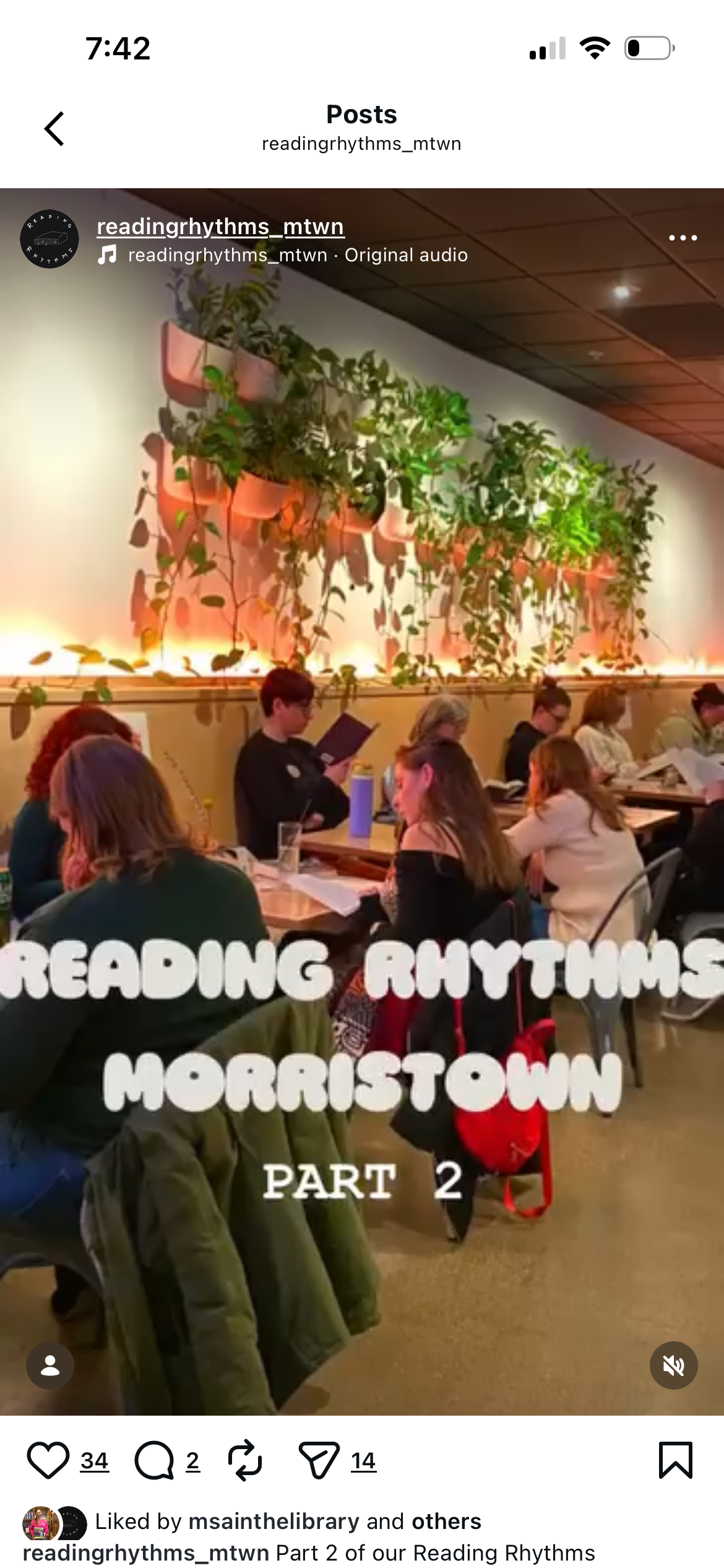 Reading Rhythms Morristown: August 17th