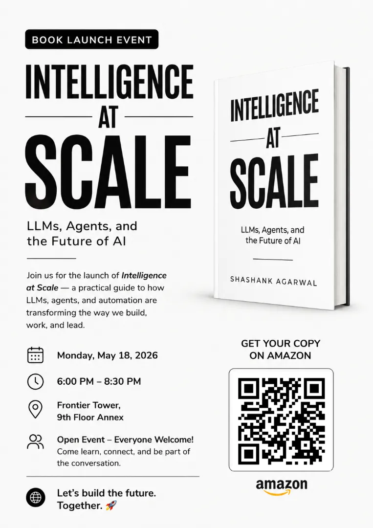 [Book Launch] Intelligence at Scale — Book Launch & AI Mixer - Open Registration (Noveum.ai)
