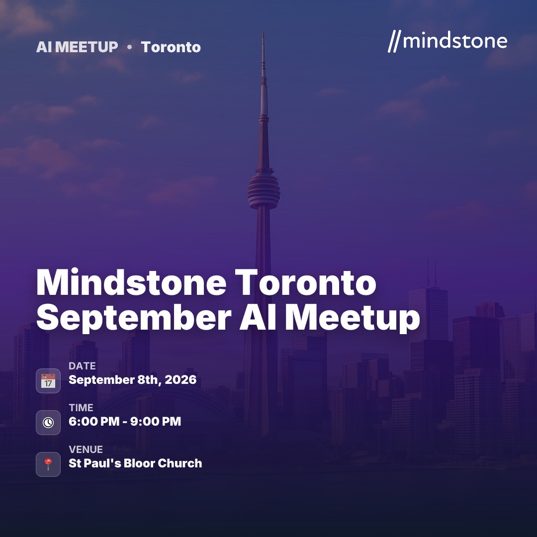 Rencontre AI de Mindstone Toronto en Septembre