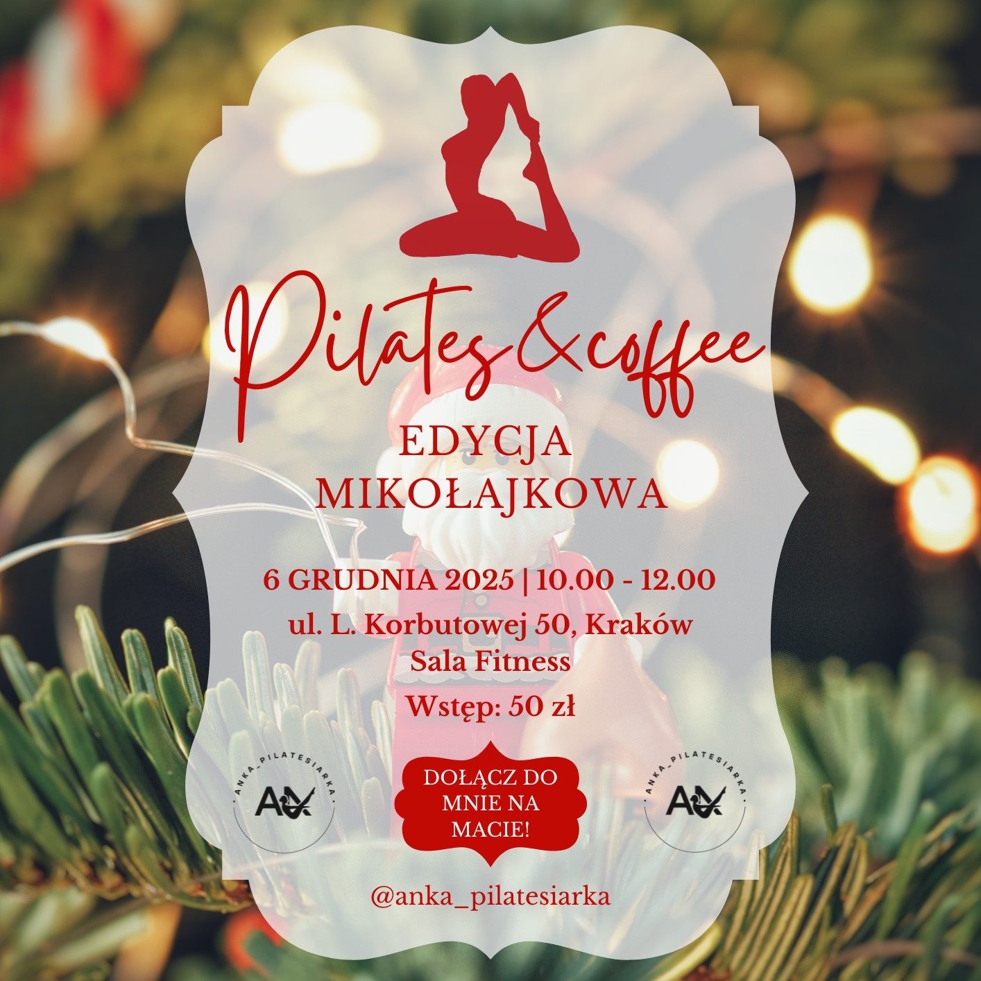 Pilates&Coffee - Edycja Mikołajkowa