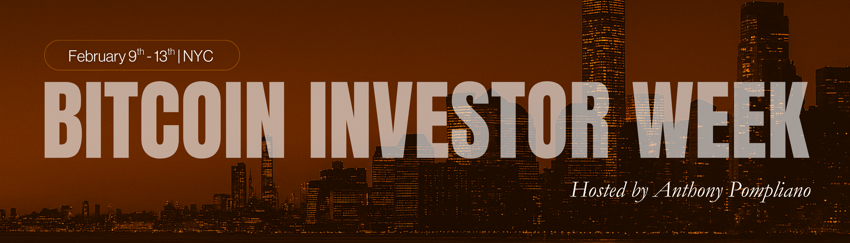 Bitcoin Investor Week · Luma