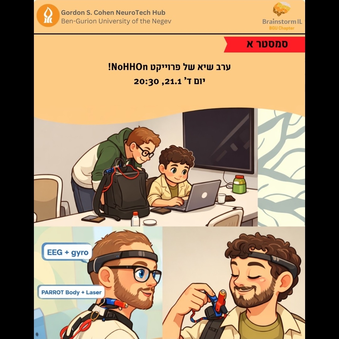 Brainstorm אירוע סוף סמסטר ראשון של NoHHOn