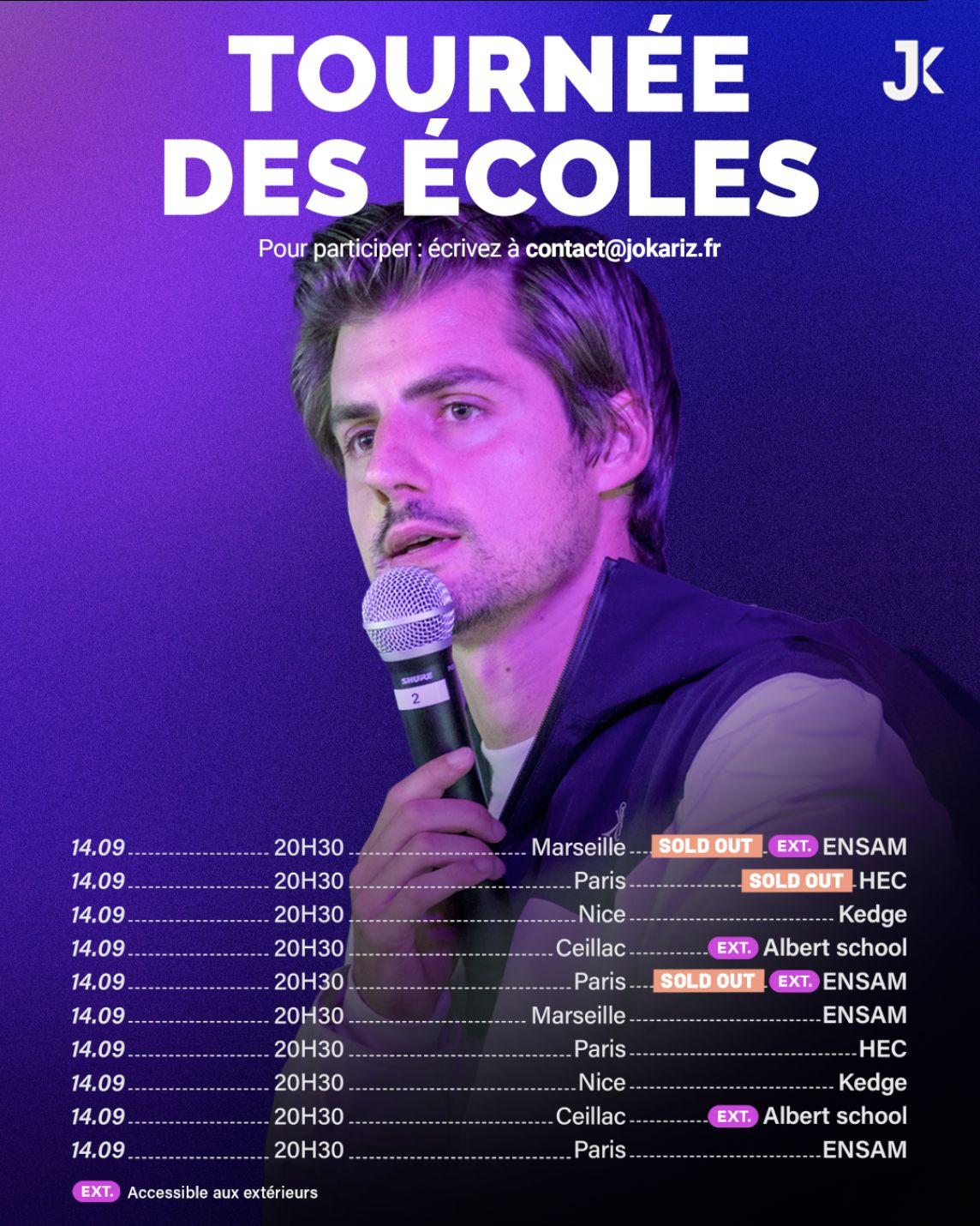 Jokariz – Tournée des Écoles 2026