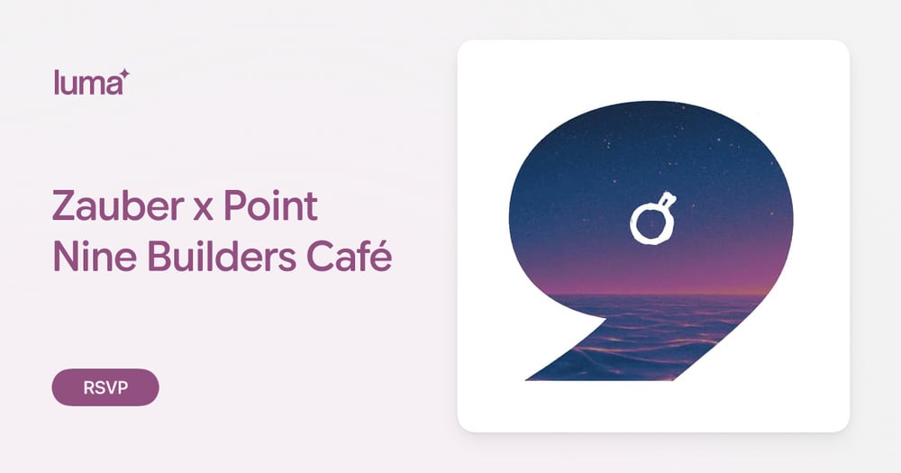 Zauber x Point Nine Builders Café