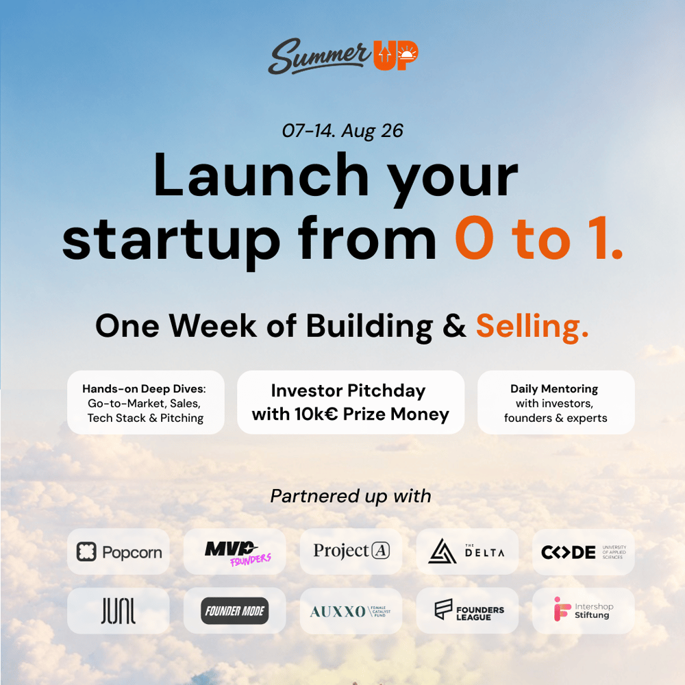 SummerUP – Launch your startup from 0 to 1 | One Week of Building & Selling