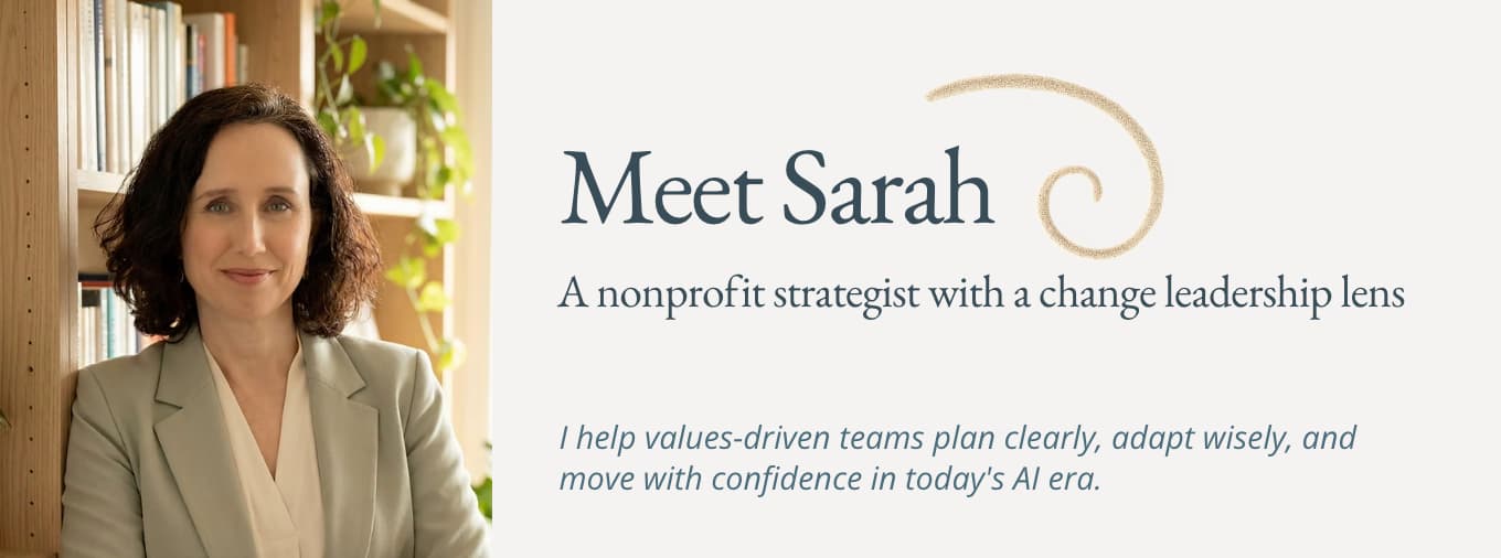Sarah Downey : Instructor - AI consultant and strategist based in Victoria with 20+ years in nonprofit and social impact leadership. Hosts facilitated