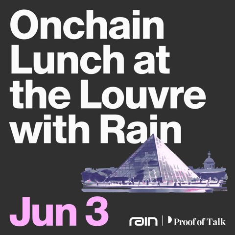 Onchain Lunch at the Louvre with Rain