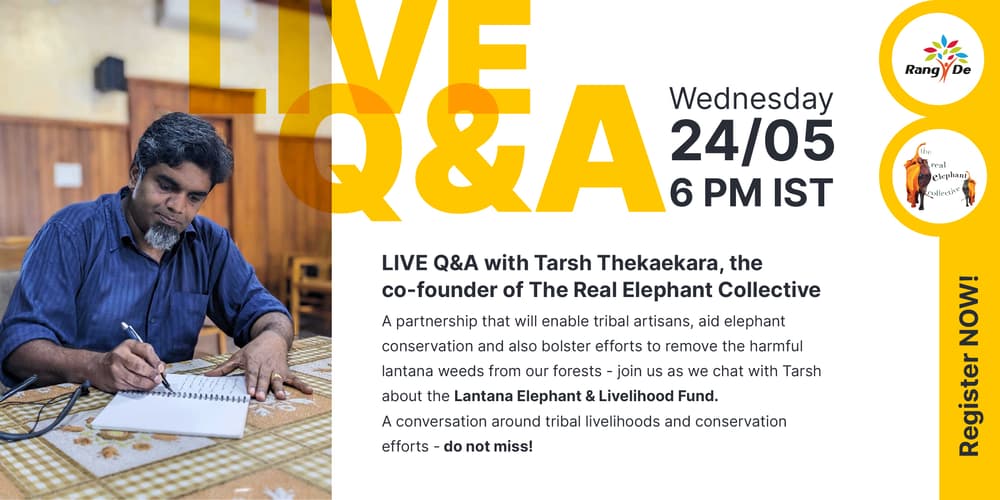 LIVE Q&A with Tarsh Thekaekara from The Real Elephant Collective · Zoom ...