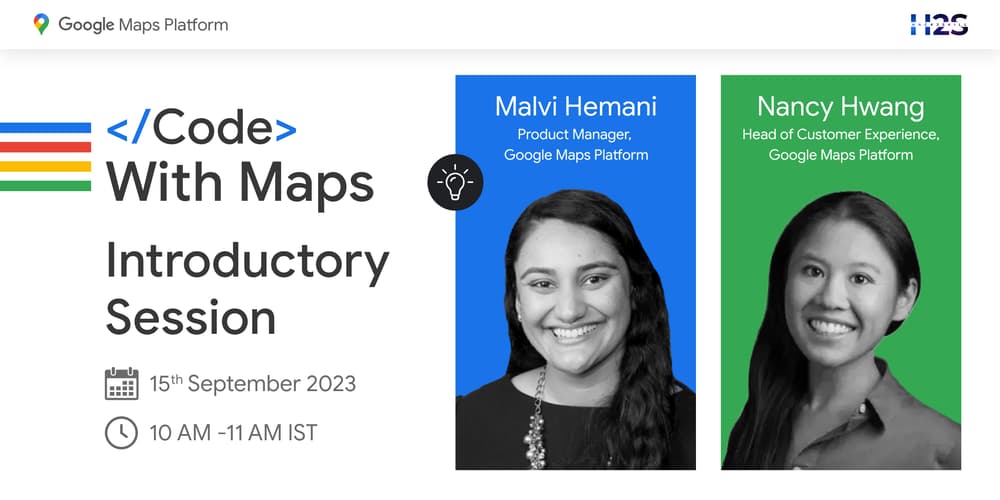with Maps sponsored by Google Maps Platform | Introductory Session · Luma