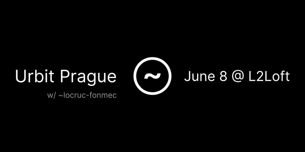 Urbit Meetup Prague #1 · Luma