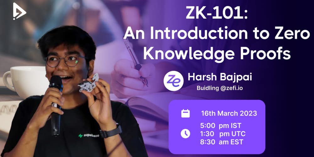 ZK 101: An Introduction to Zero Knowledge Proofs · Zoom · Luma