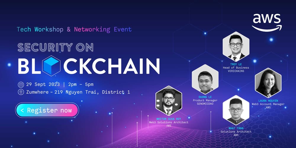 Tech Workshop & Networking Event: Security on Blockchain · Luma