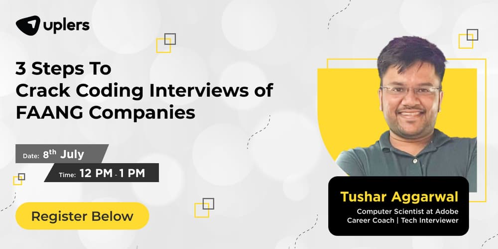3 Steps To Crack Coding Interviews Of FAANG Companies · Zoom · Luma