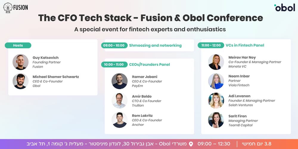 The CFO Tech Stack - Fusion & Obol Conference · Luma