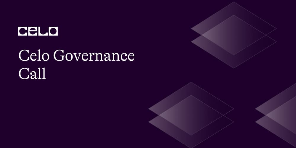 Celo Governance Call #36 | September 29th, 2023 · Luma