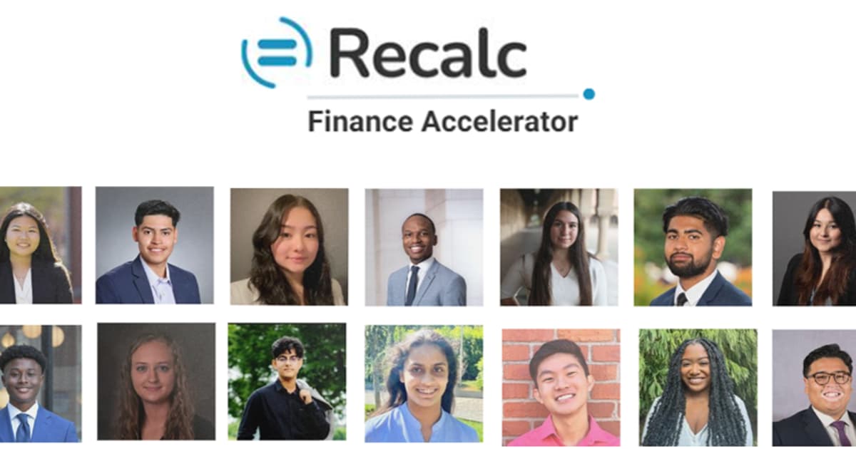 Recalc Finance Accelerator - Extra Sessions · Events Calendar