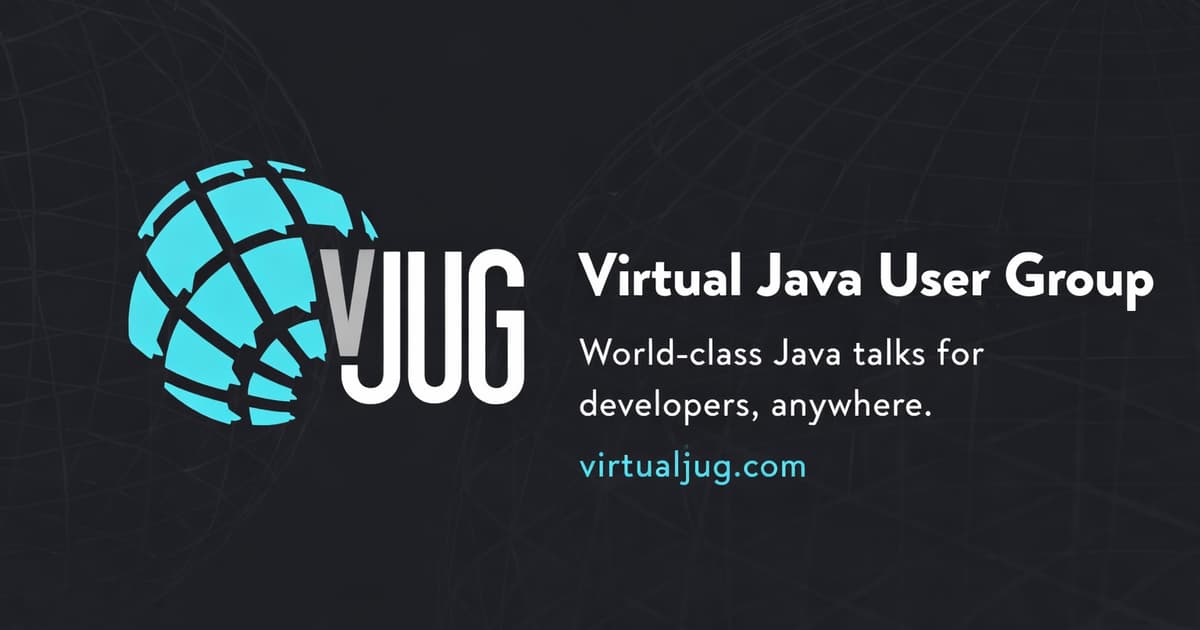 Virtual Java User Group · Events Calendar