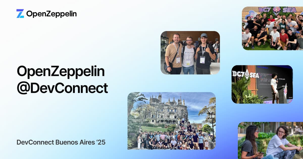 Openzeppelin Red OpenZeppelin @Devconnect · Events Calendar