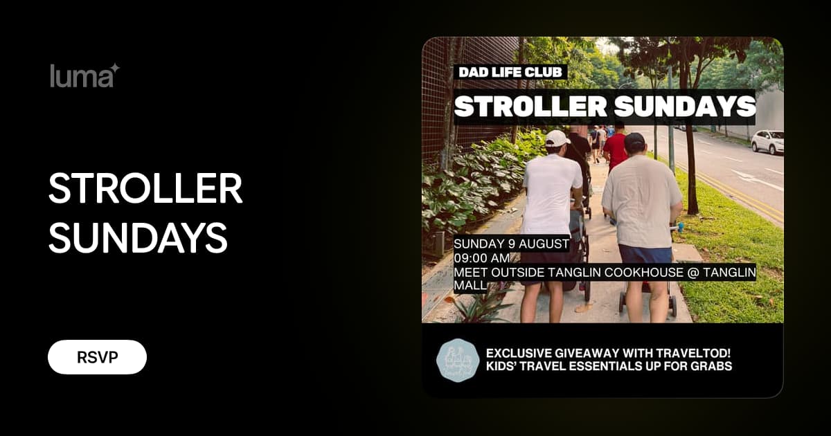 STROLLER SUNDAYS event poster