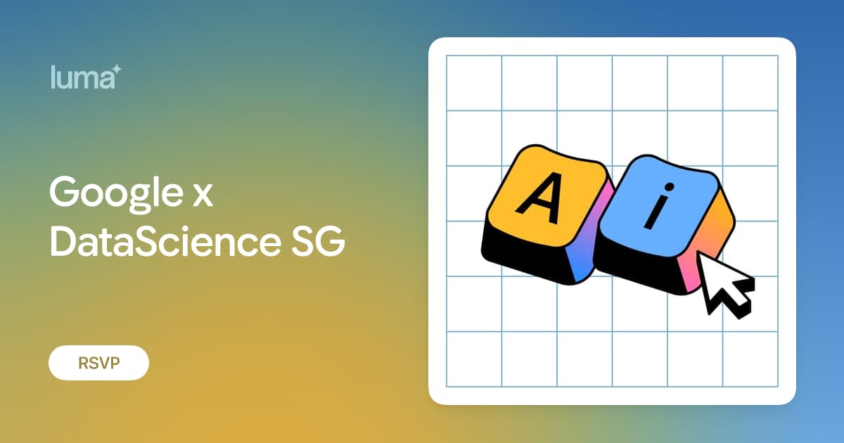Google x DataScience SG event poster