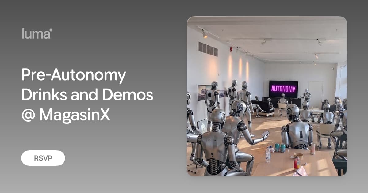 Officiell eventbild för Pre-Autonomy Drinks & Demos