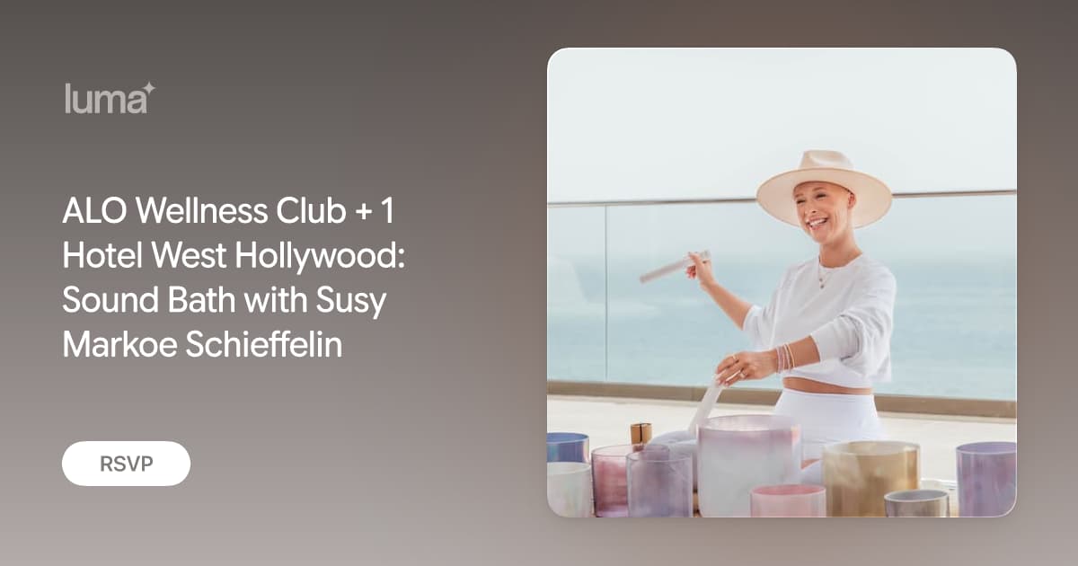 ALO Wellness Club + 1 Hotel Events  Events Calendar