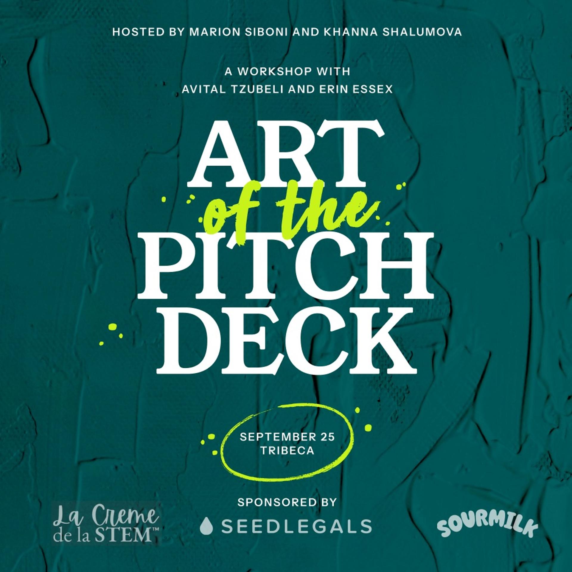 Art of the Pitch Deck - Climate Week NYC