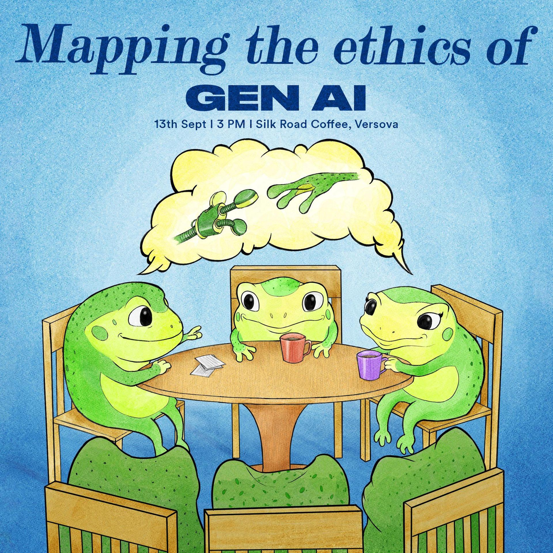 Philosophy Meetup: Mapping the Ethics of Gen AI technology — event poster