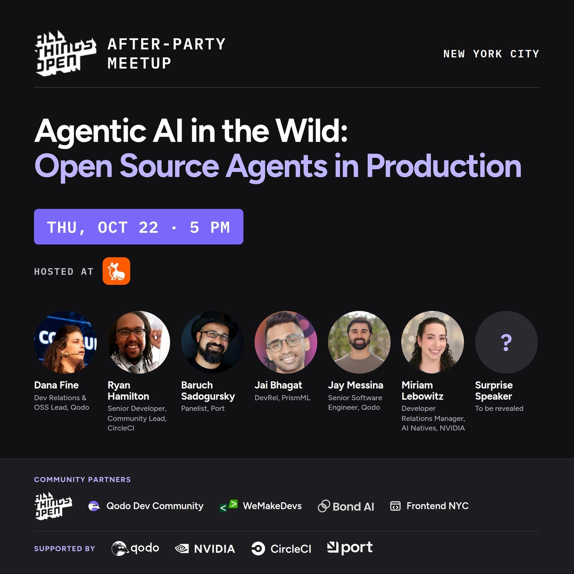 Agentic AI in the Wild: Open Source Agents That Actually Run in Production event artwork