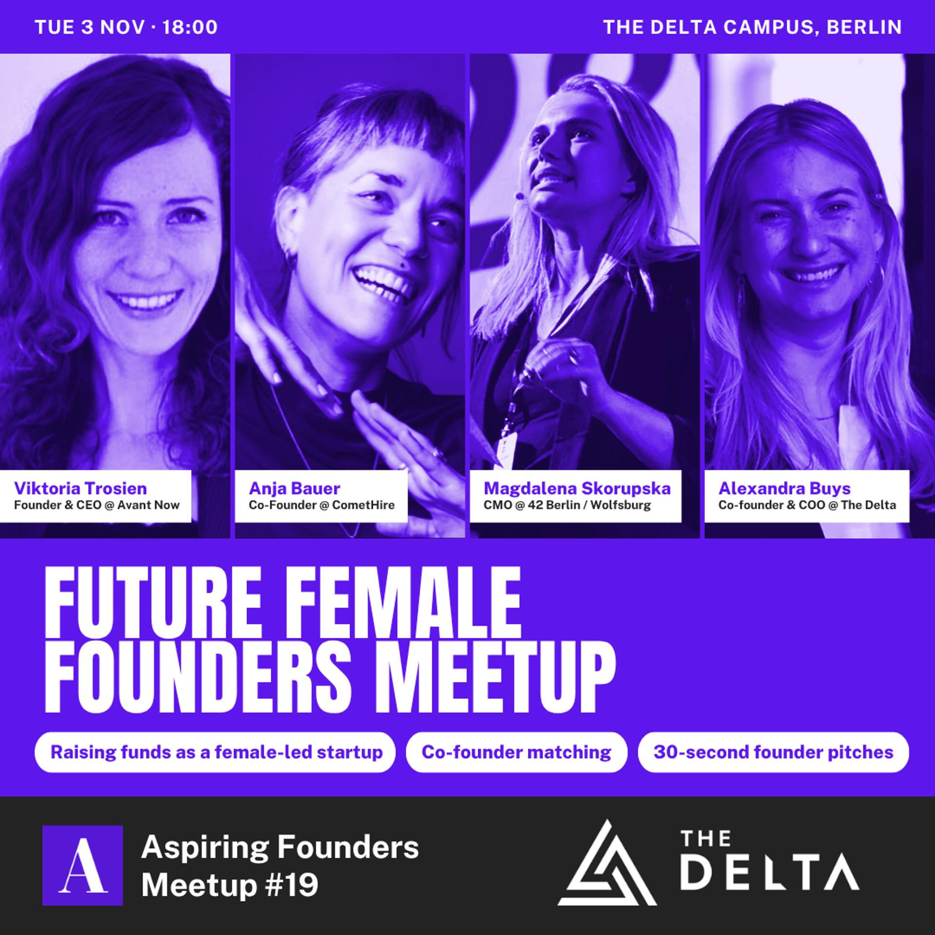 Future Female Founders Meetup (AFM #19)