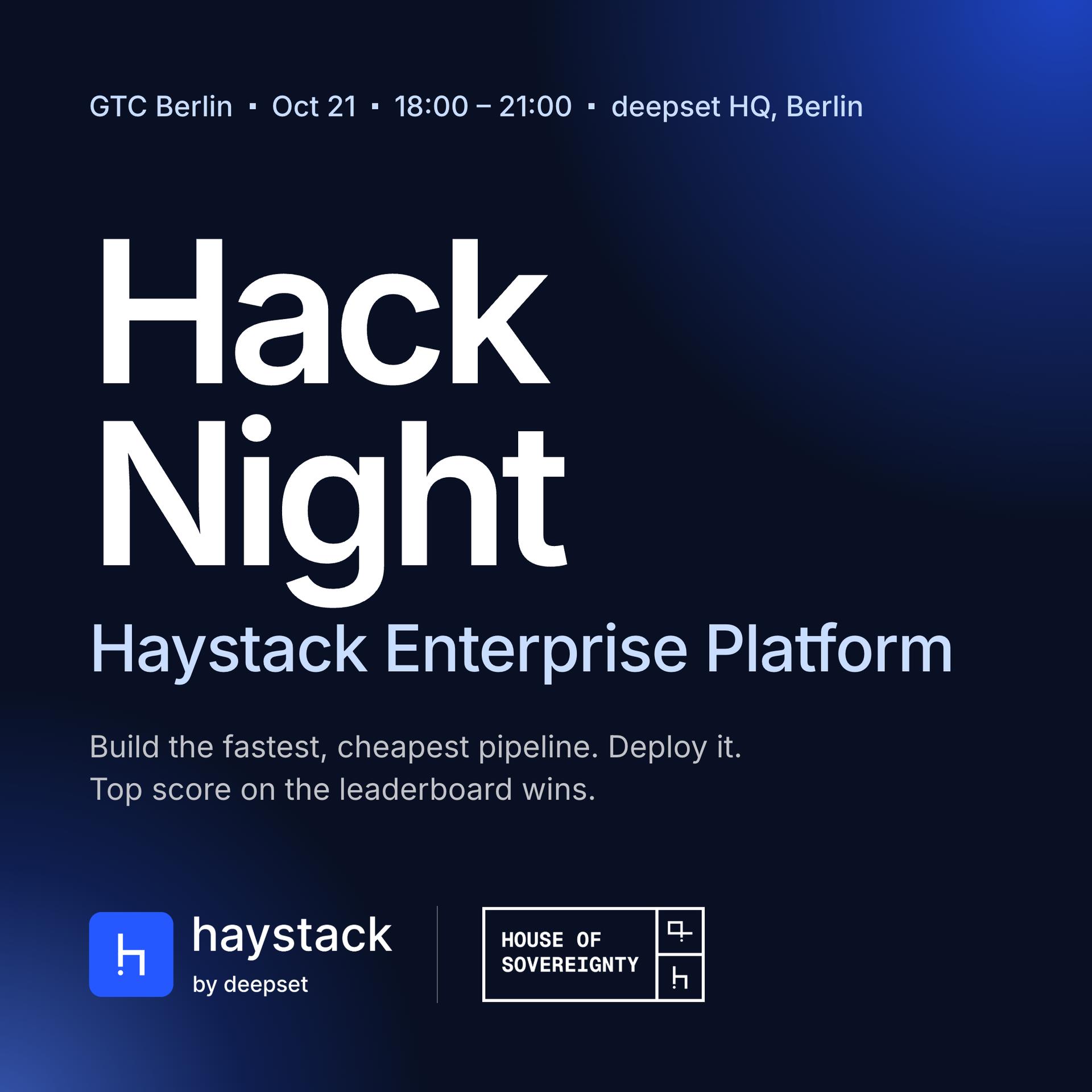 Hack Night: Haystack Enterprise Platform event artwork