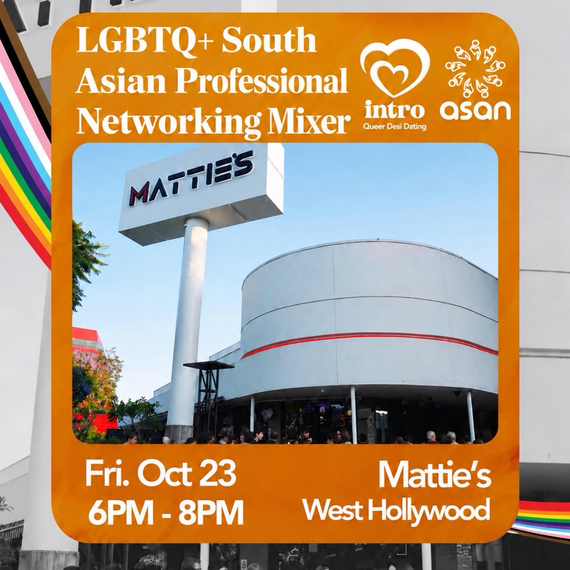 LGBTQ+ South Asian Professional Networking Mixer, by Intro x ASAN