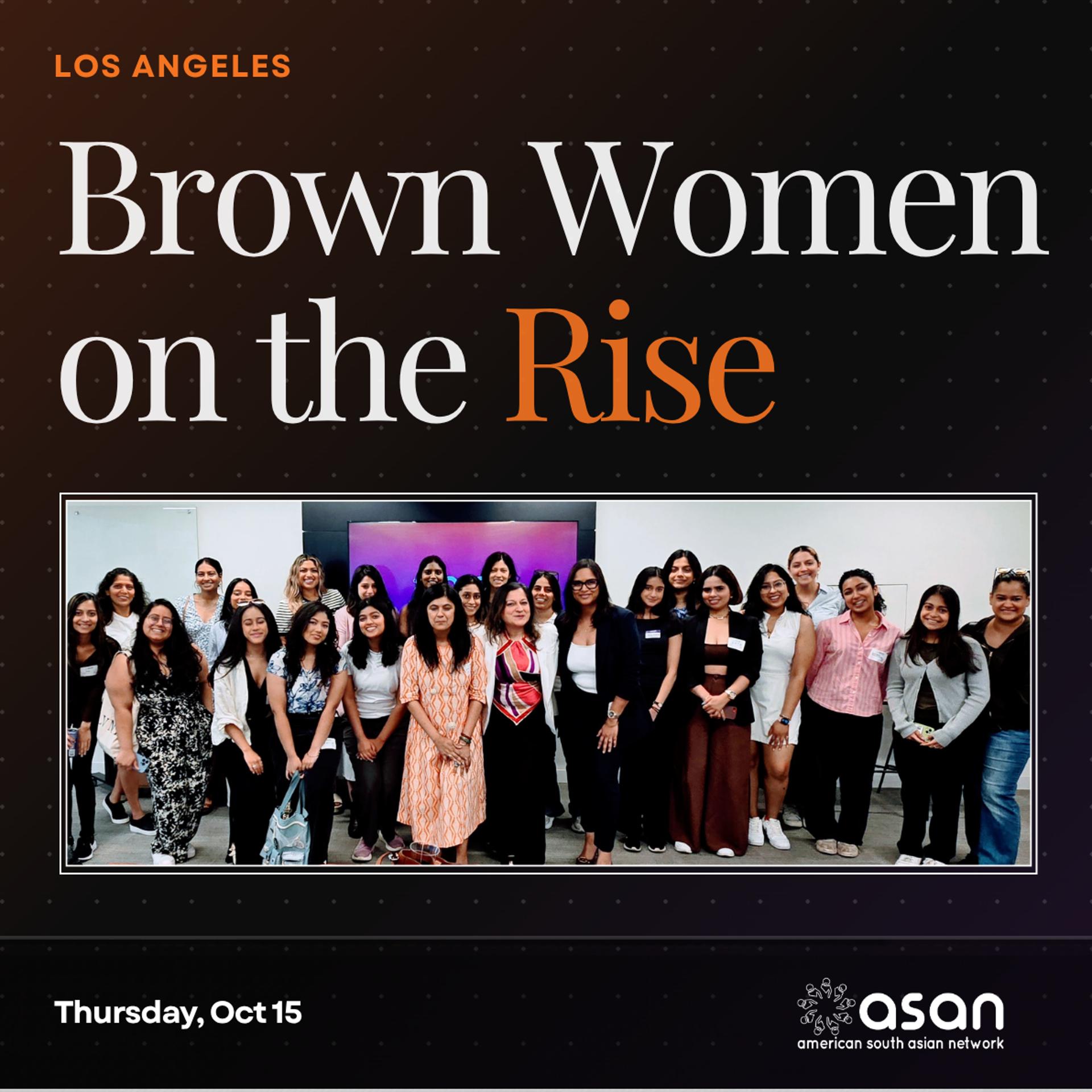 Brown Women on the Rise: Los Angeles event artwork