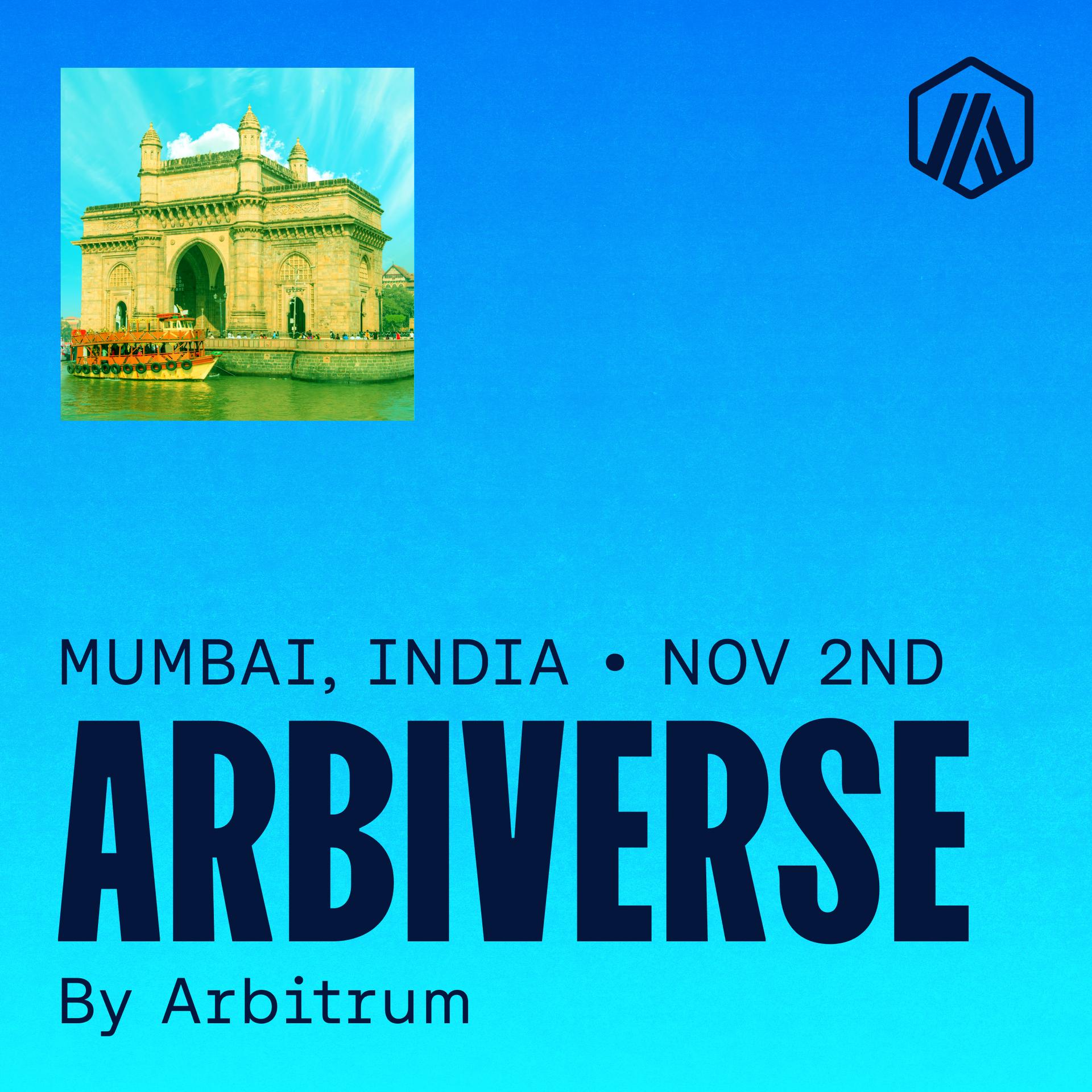 ArbiVerse Mumbai 🇮🇳 — event poster