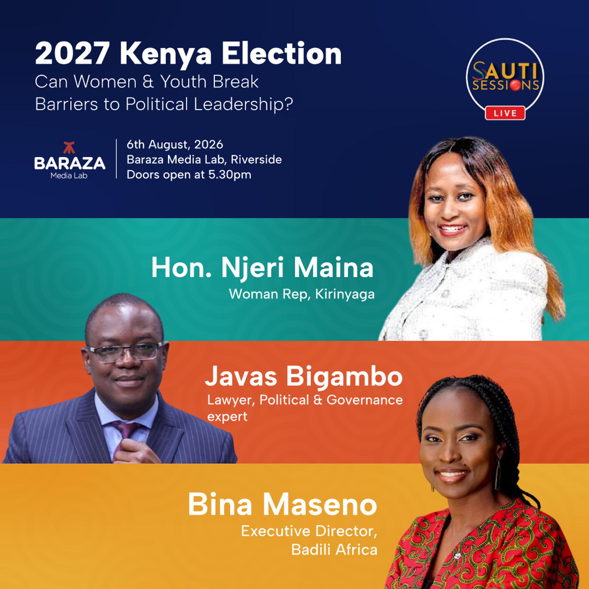 2027 Kenya Election: Can Women & Youth Break Barriers to Political Leadership? event poster