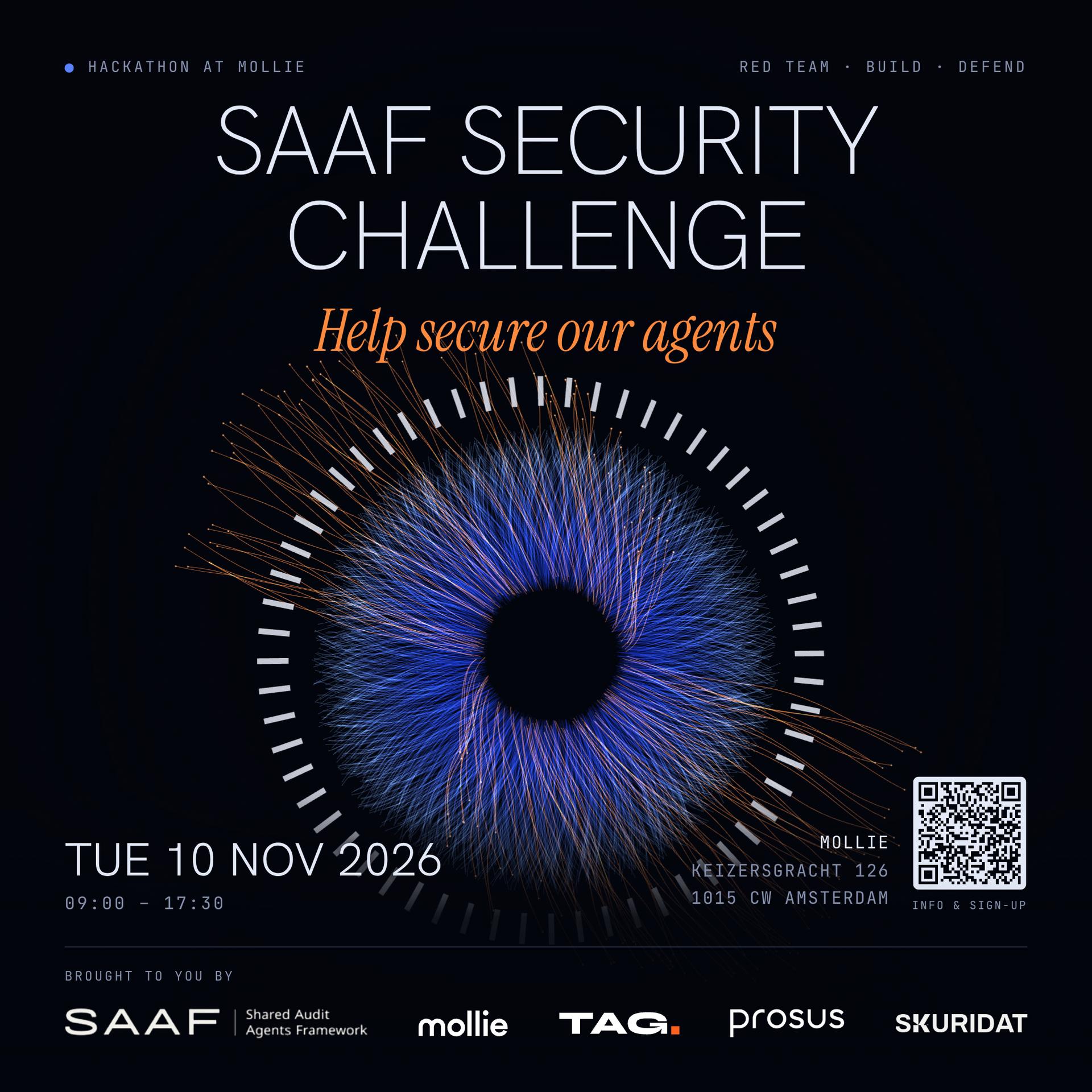 SAAF Security Challenge: Help secure our agents event artwork